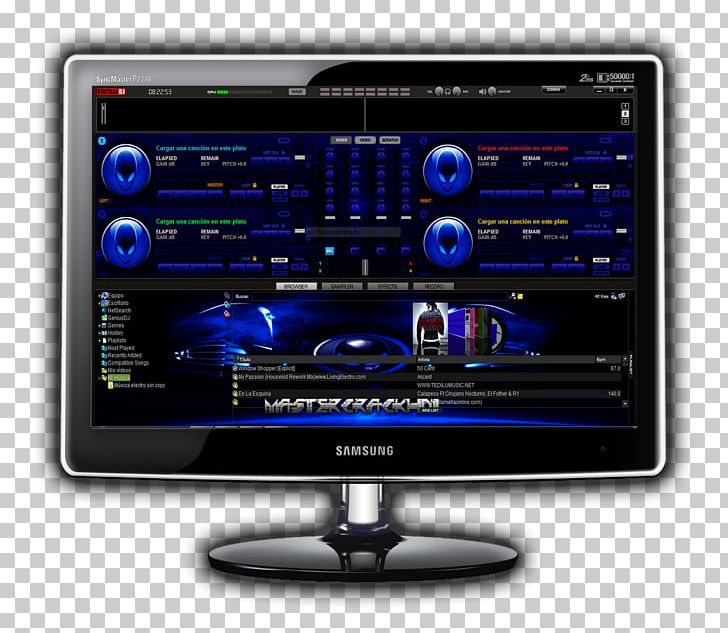 Virtual DJ Computer Monitors Disc Jockey Skin DJ Mixer PNG, Clipart, Audio Mixing, Brand, Computer Monitor, Computer Monitors, Computer Software Free PNG Download