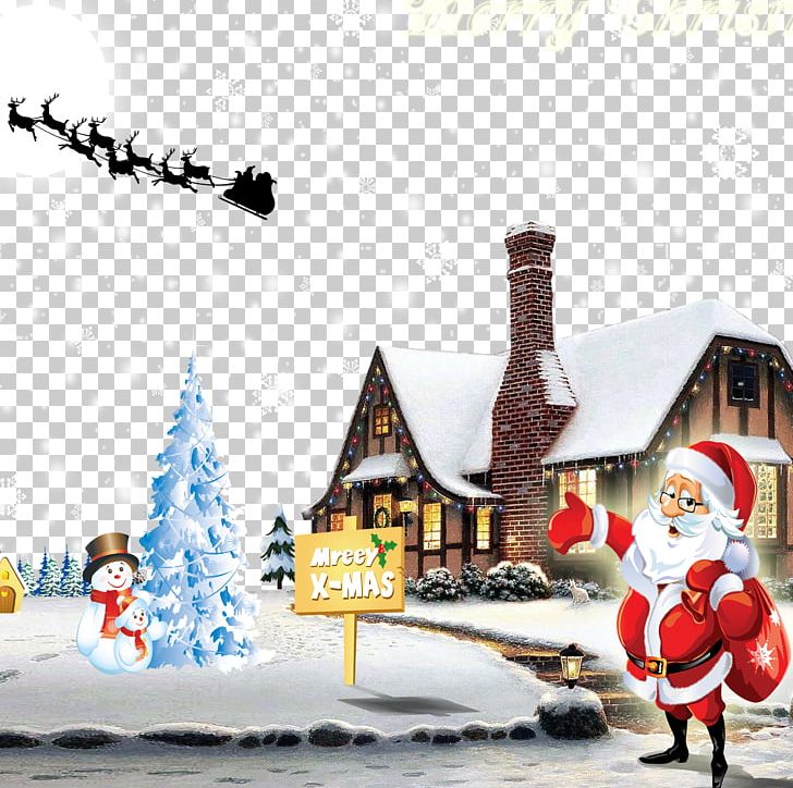 Christmas Tree Santa Claus Christmas Decoration Gift PNG, Clipart, Chr, Christmas, Christmas Card, Christmas Decoration, Christmas Frame Free PNG Download