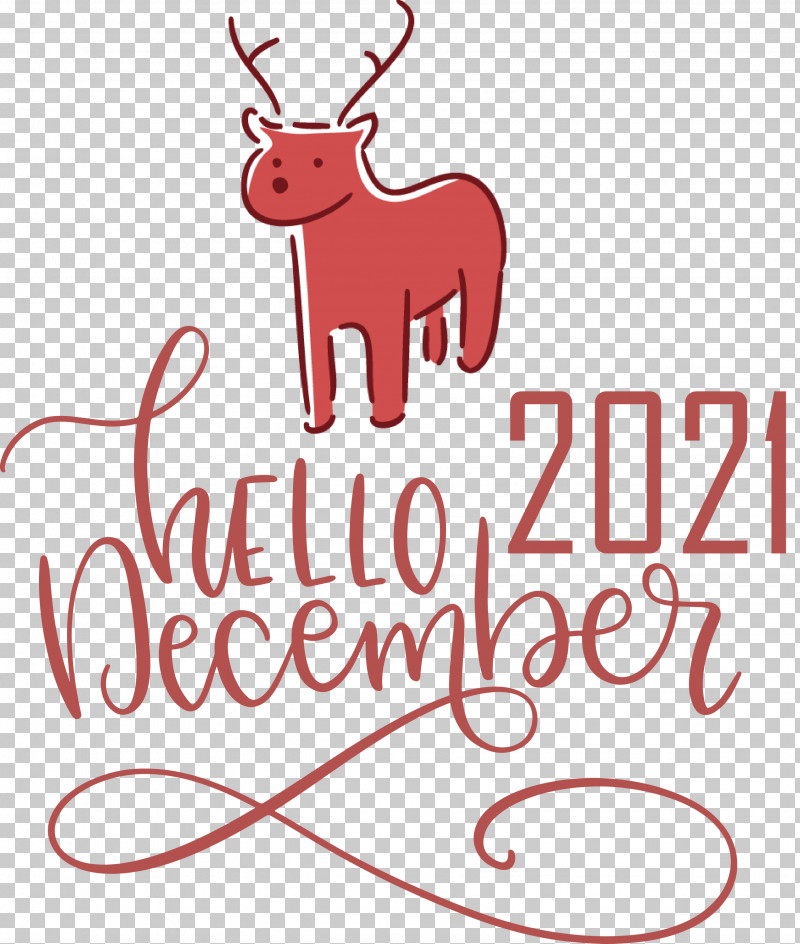 Hello December December Winter PNG, Clipart, Cartoon, Character, December, Deer, Geometry Free PNG Download