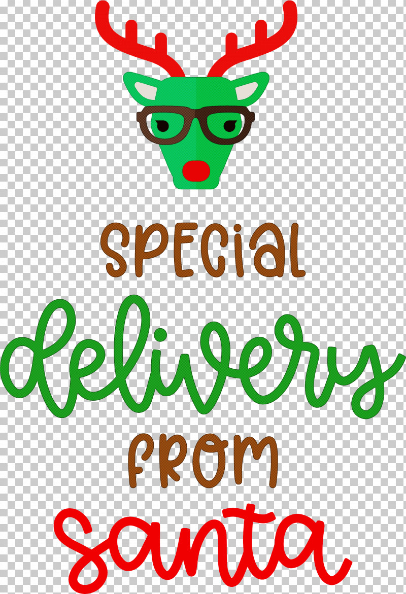 Special Delivery From Santa Santa Christmas PNG, Clipart, Christmas, Happiness, Line, Logo, Mathematics Free PNG Download