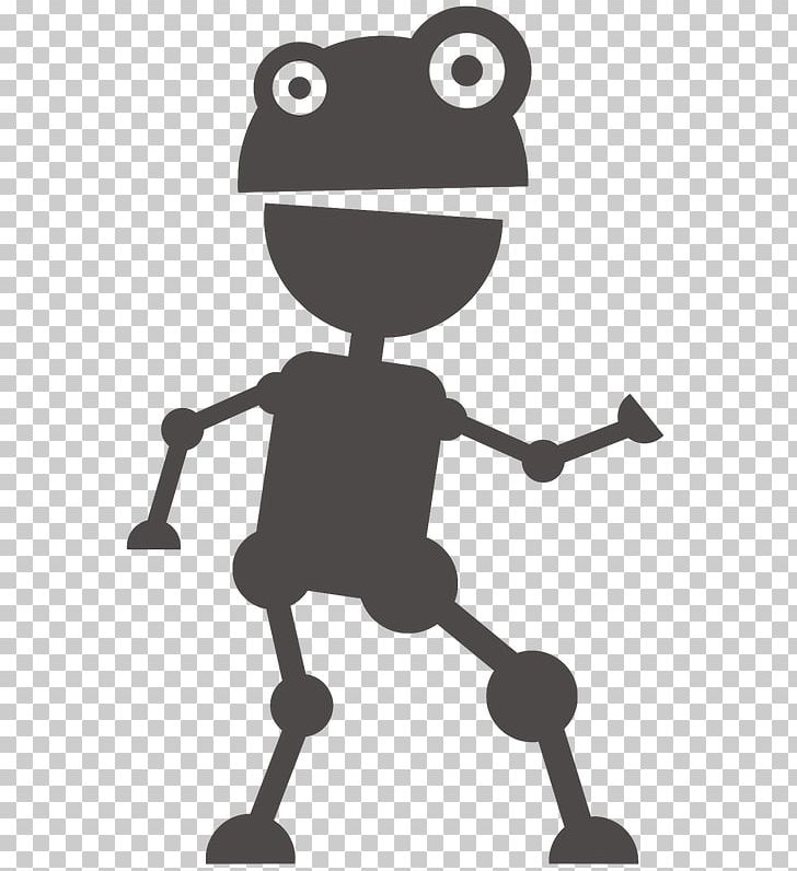 Robot Cartoon Dance PNG, Clipart, Amphibian, Animaatio, Art, Black And White, Cartoon Free PNG Download