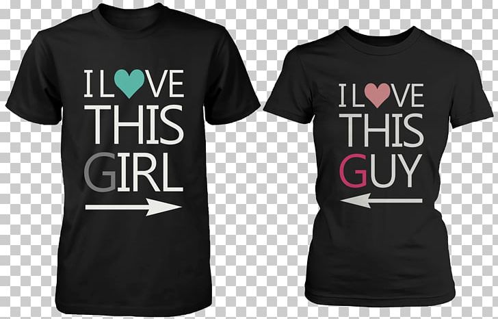 T-shirt Hoodie Couple Top PNG, Clipart, Active Shirt, Black, Boyfriend, Brand, Clothing Free PNG Download