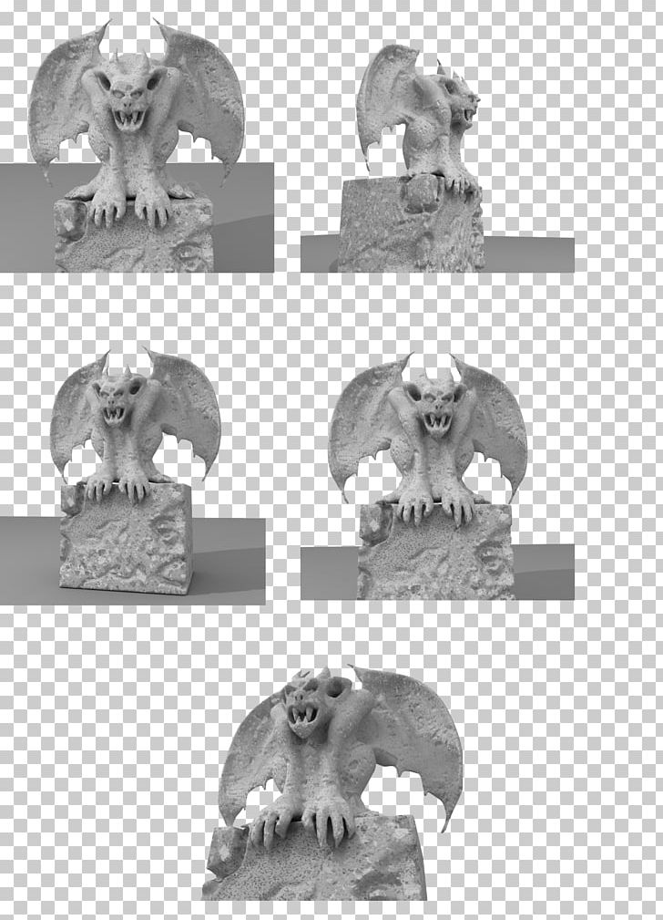 Bat Statue Gargoyle Monster PNG, Clipart, Animals, Bat, Black And White, Bone, Concepteur Free PNG Download