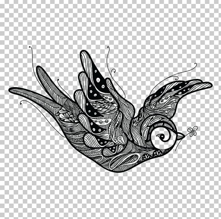 Bird Drawing Art PNG, Clipart, Animals, Art, Automotive Design, Bird, Black And White Free PNG Download