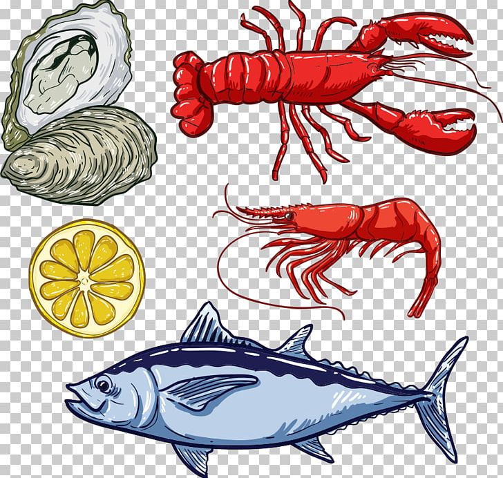 Fish Lobster Seafood Illustration PNG, Clipart, Animals, Art, Artwork, Automotive Design, Cartoon Lobster Free PNG Download