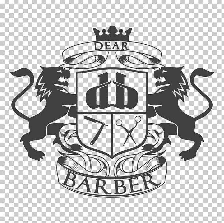Barber Hairdresser Cosmetics Hairstyle Beauty Parlour PNG, Clipart, Barber, Beard, Beauty Parlour, Black And White, Brand Free PNG Download