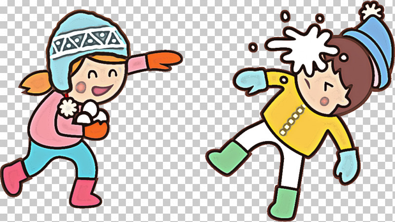 Snowball Fight Winter Kids PNG, Clipart, Cartoon, Celebrating, Child, Kids, Playing Sports Free PNG Download