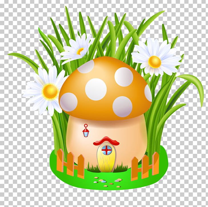 Cartoon House Mushroom PNG, Clipart, Artificial Grass, Buckle, Cartoon, Creative Grass, Drawing Free PNG Download