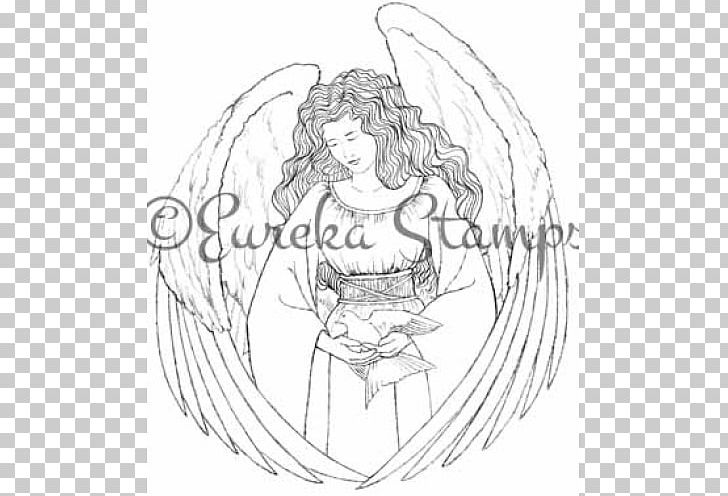 Line Art Cartoon White Sketch PNG, Clipart, Angel, Arm, Art, Artwork, Black And White Free PNG Download