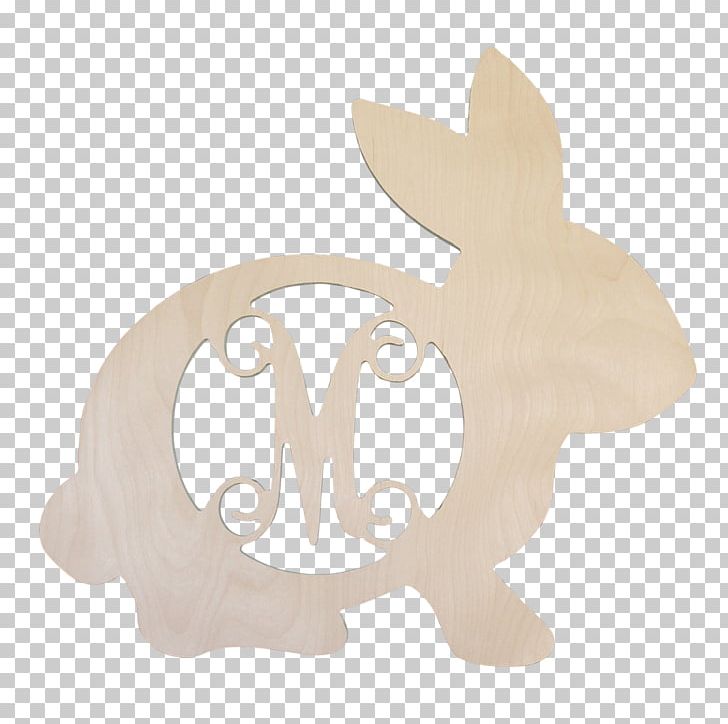 Rabbit Easter Bunny Wood Monogram PNG, Clipart, Animals, Brown Bunny, Clothes Hanger, Dog Like Mammal, Door Free PNG Download