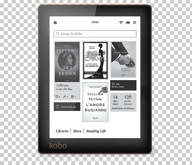 Kobo Glo Kobo Aura HD Kobo Touch Kobo EReader PNG, Clipart, Amazon Kindle, Black And White, Brand, Communication, Comparison Of E Book Readers Free PNG Download