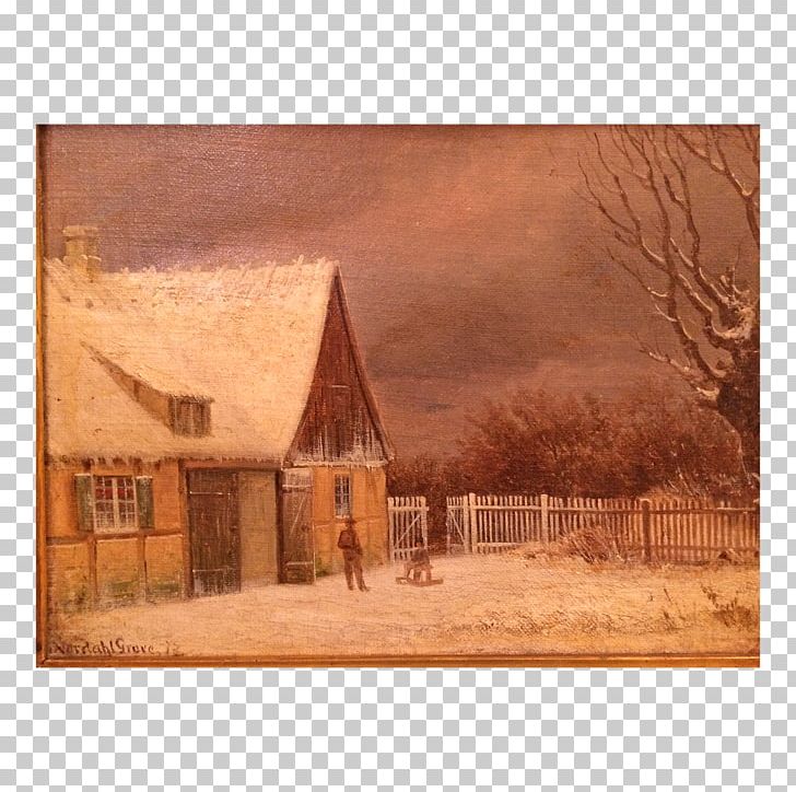 Painting Landscape Barn PNG, Clipart, Barn, Hut, Landscape, Log Cabin, Painting Free PNG Download