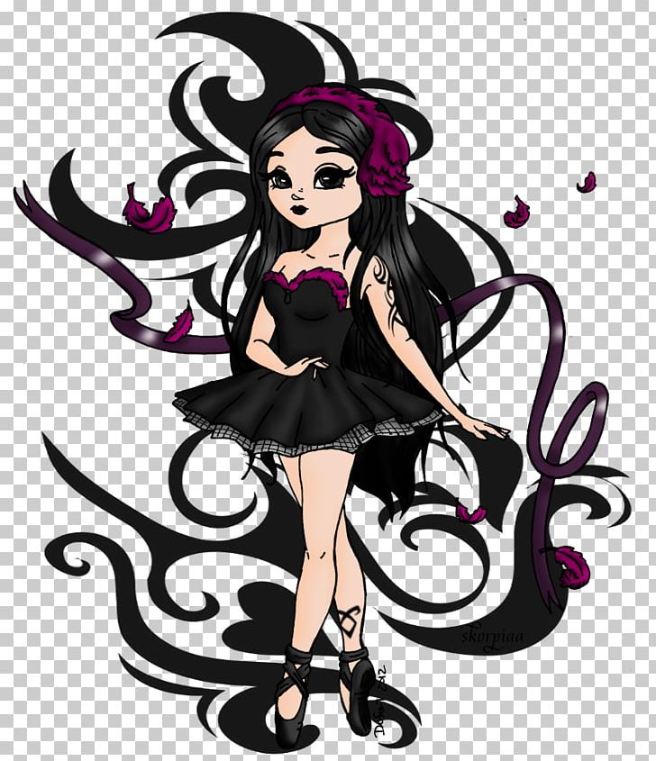 Art Purple Fairy PNG, Clipart, Art, Black Hair, Cartoon, Character, Design M Free PNG Download