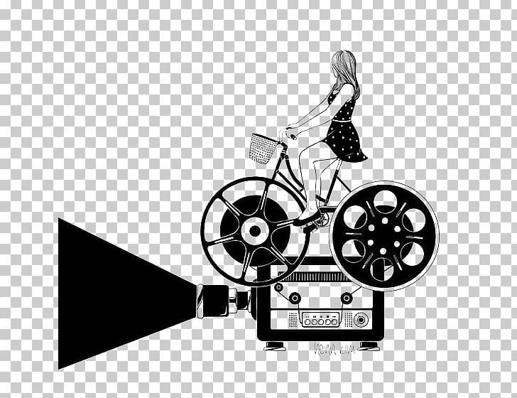 Cinema Film Art Illustration PNG, Clipart, Artist, Bicycle, Black, Black And White, Brand Free PNG Download