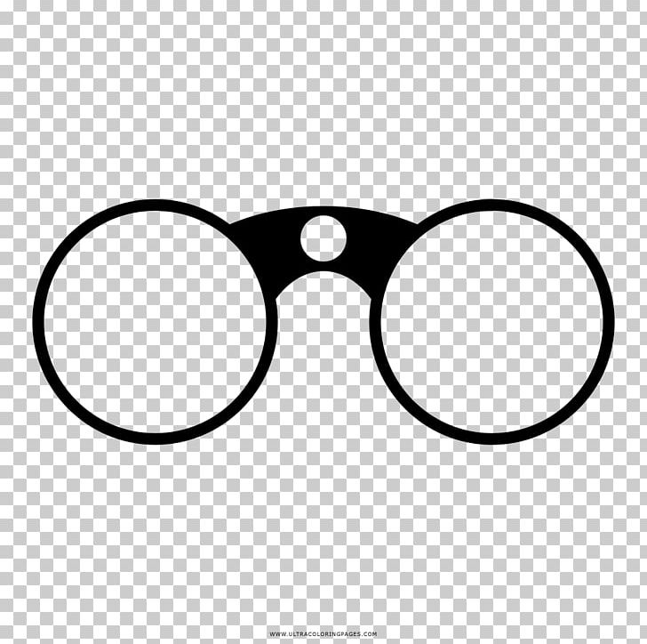 Glasses Black And White Drawing Coloring Book Binoculars PNG, Clipart, Area, Binoculars, Black, Black And White, Circle Free PNG Download