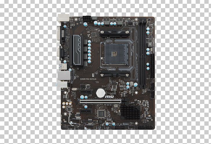 MSI A320M PRO-VD PLUS AMD A320 Socket AM4 Micro ATX Motherboard MSI B350M PLUS AM4 Micro-ATX Motherboard MicroATX PNG, Clipart, Central Processing Unit, Computer Hardware, Electronic Device, Electronics, Microcontroller Free PNG Download