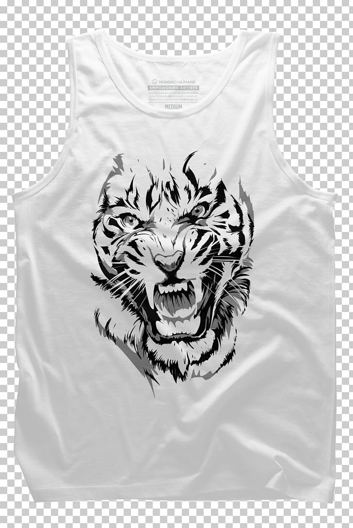 Tiger T-shirt Sleeveless Shirt Cat PNG, Clipart, Active Tank, Animals, Big Cat, Big Cats, Black Free PNG Download