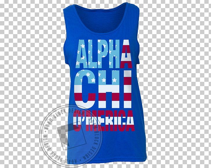 T-shirt Sleeveless Shirt Clothing PNG, Clipart, Active Shirt, Active Tank, Alpha Chi Omega, Blue, Brand Free PNG Download