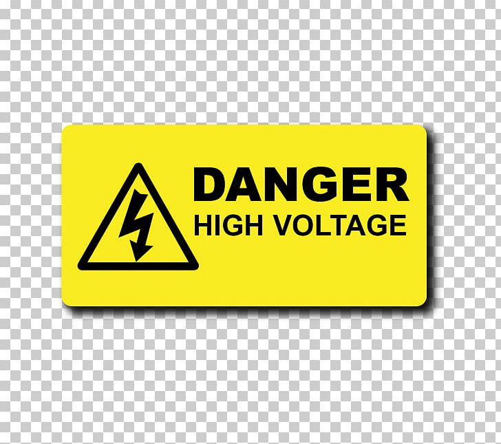 Logo Product Design Brand Yellow PNG, Clipart, Area, Art, Brand, Danger, Danger High Voltage Free PNG Download