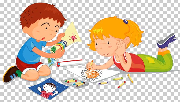 Childrens Drawing Painting Illustration PNG, Clipart, Boy, Cartoon, Child, Children, Conversation Free PNG Download