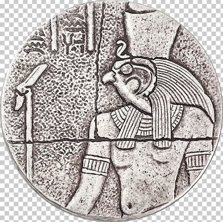 Egyptian Silver Coin Pharaoh PNG, Clipart, Black And White, Bullion, Bullion Coin, Circle, Coin Free PNG Download