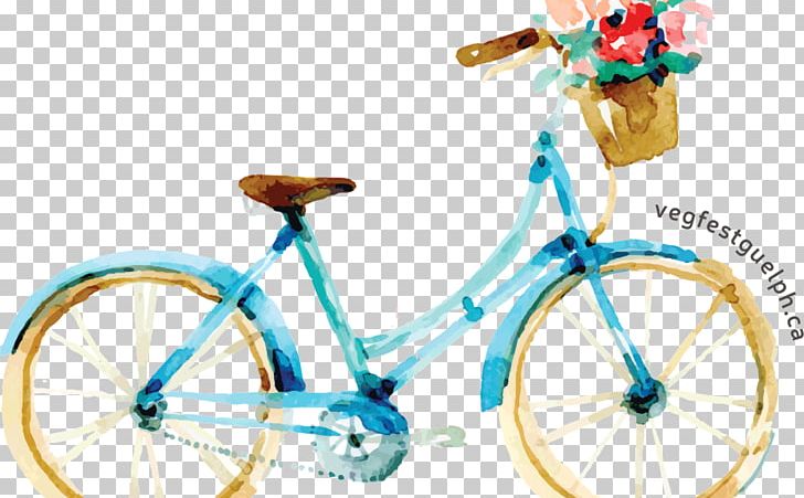 Bicycle Watercolor Painting Cycling PNG, Clipart, Art, Art Bike, Bicycle, Bicycle Accessory, Bicycle Baskets Free PNG Download