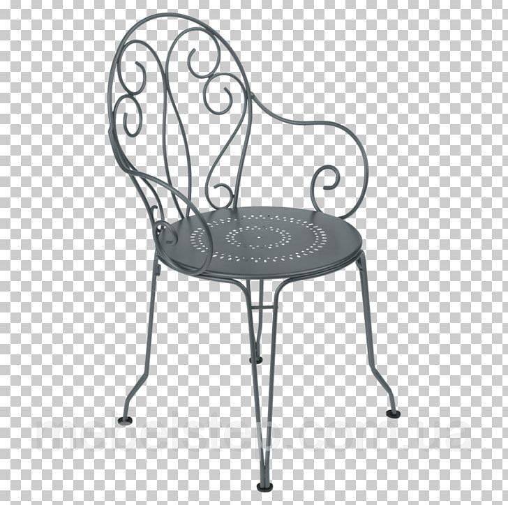 Table Chair Garden Furniture Fermob SA PNG, Clipart, Armrest, Black And White, Chair, Chaise Longue, Couch Free PNG Download