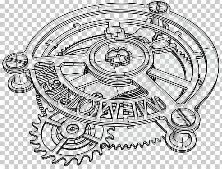 Pocket Watch Drawing Tourbillon Clock PNG, Clipart, Accessories, Antique, Artwork, Auto Part, Black And White Free PNG Download