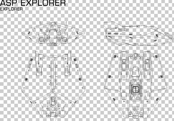 Elite Dangerous Drawing Blueprint PNG, Clipart, 2017, Angle, Artwork, Auto Part, Black And White Free PNG Download