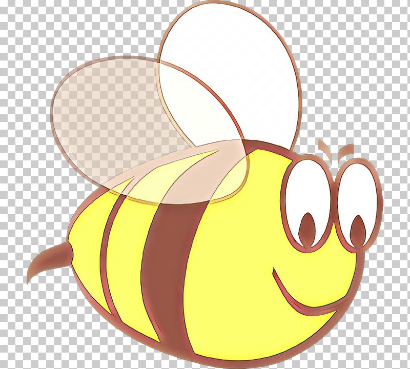 Yellow Cartoon Smile Membrane-winged Insect Honeybee PNG, Clipart, Cartoon, Ear, Honeybee, Membranewinged Insect, Smile Free PNG Download