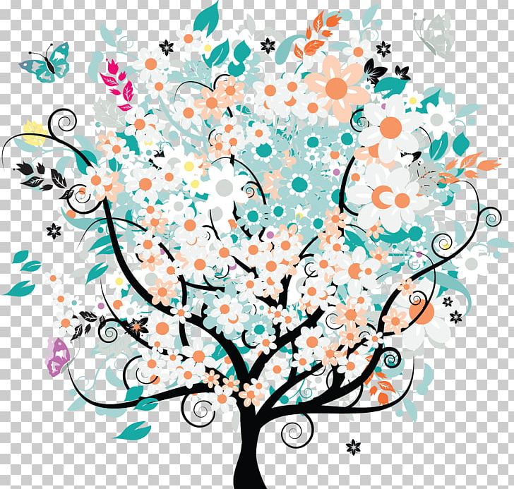 Tree Flower Oak PNG, Clipart, Art, Artwork, Blossom, Branch, Cherry Blossom Free PNG Download