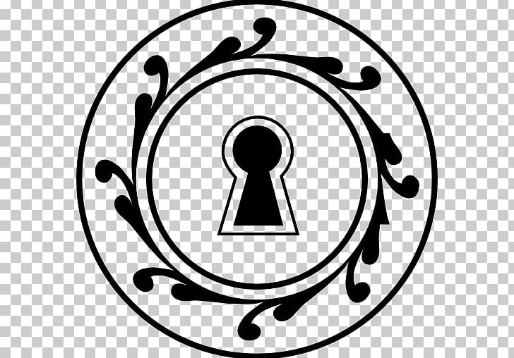 Keyhole Circle Shape Lock PNG, Clipart, Area, Black And White, Circle, Circular, Computer Free PNG Download