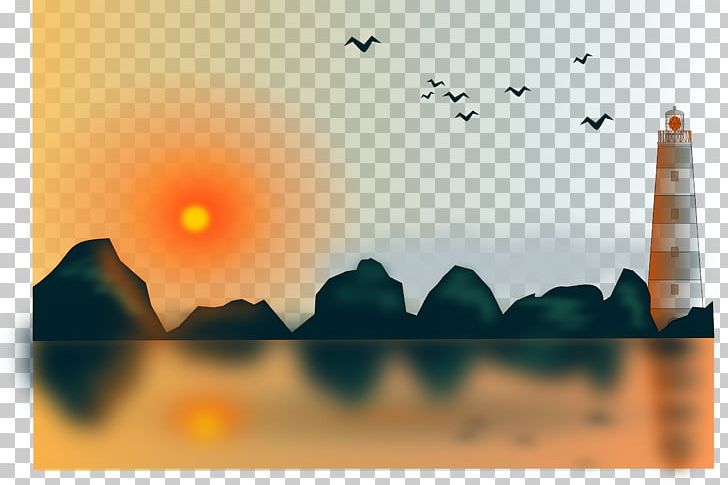 Sunset Sky PNG, Clipart, Computer Icons, Computer Wallpaper, Desktop Wallpaper, Heat, Lighthouse Free PNG Download