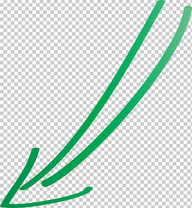 Hand Drawn Arrow PNG, Clipart, Green, Hand Drawn Arrow, Line, Plant Free PNG Download