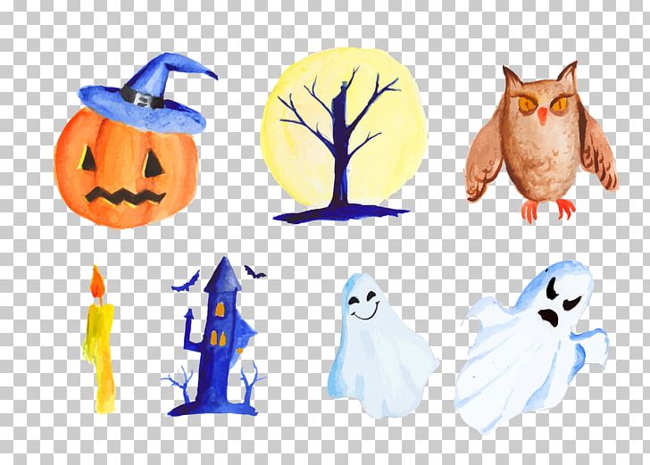 Halloween Symbols Watercolor Painting Drawing PNG, Clipart, Brush, Christmas Decoration, Decoration, Decorative, Decorative Elements Free PNG Download
