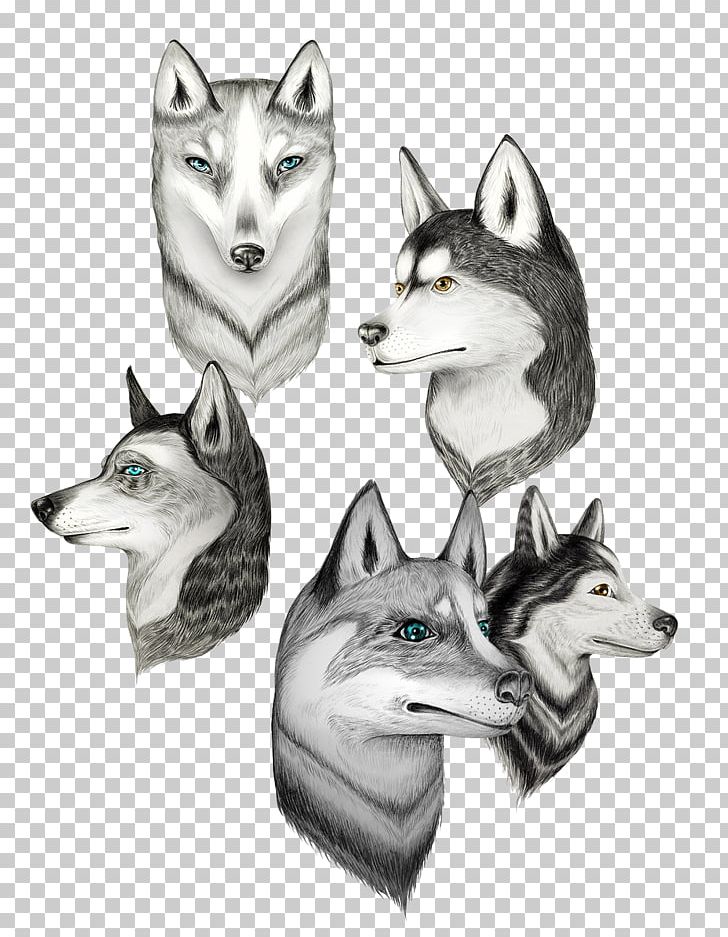 Siberian Husky Canidae Drawing Illustration PNG, Clipart, Angry Wolf Face, Animal, Animals, Black, Black Wolf Free PNG Download