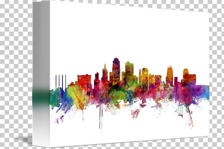 Kansas City Canvas Print Mural Skyline PNG, Clipart, Art, Canvas, Canvas Print, City, Cityscape Free PNG Download
