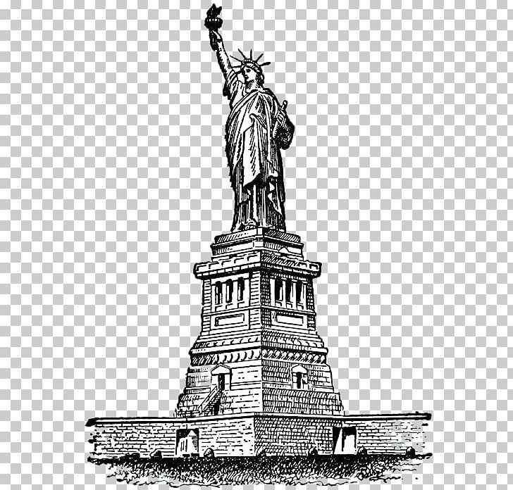 Statue Of Liberty PNG, Clipart, Architecture, Art, Artwork, Black And White, Drawing Free PNG Download