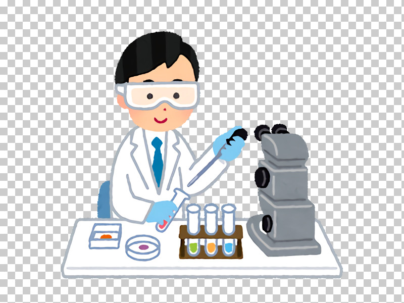 Cartoon Researcher Scientist Optical Instrument Chemist PNG, Clipart, Cartoon, Chemist, Laboratory, Laboratory Equipment, Optical Instrument Free PNG Download