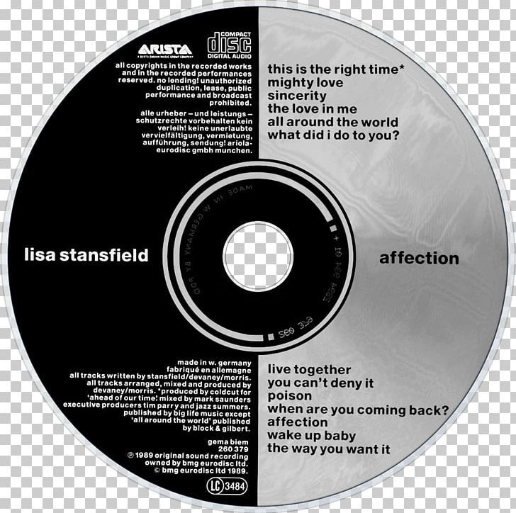 Affection Compact Disc The Complete Collection Biography: The Greatest Hits Lisa Stansfield PNG, Clipart, Affection, All Around The World, Brand, Change, Compact Disc Free PNG Download