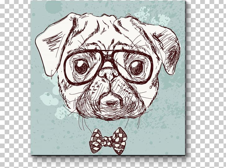 Pug Mug Puppy Hipster PNG, Clipart, Carnivoran, Cartoon, Dog, Dog Breed, Dog Like Mammal Free PNG Download
