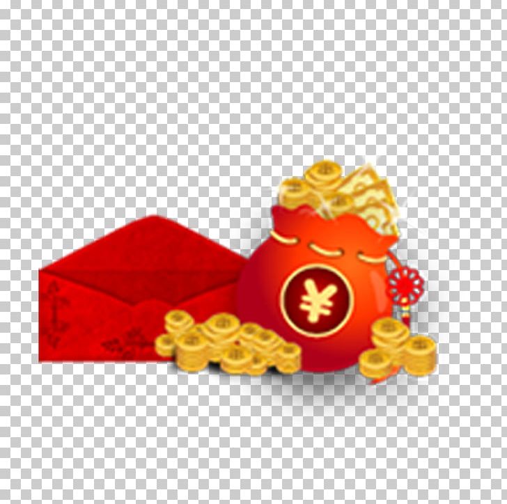 Red Envelope Gold Coin Bag Fukubukuro PNG, Clipart, Accessories, Bag, Buckle, Chinese New Year, Coin Free PNG Download