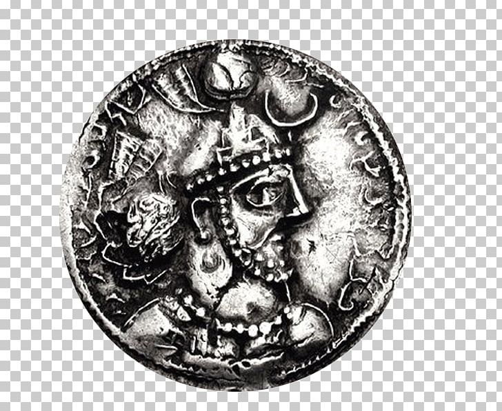 Sasanian Empire Coin Prophet Islam سکه‌های ساسانی PNG, Clipart, Black And White, Coin, Currency, History, Islam Free PNG Download