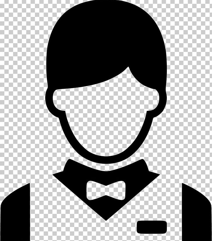 Computer Icons Waiter Restaurant PNG, Clipart, Avatar, Bellhop, Black, Black And White, Bowtie Free PNG Download