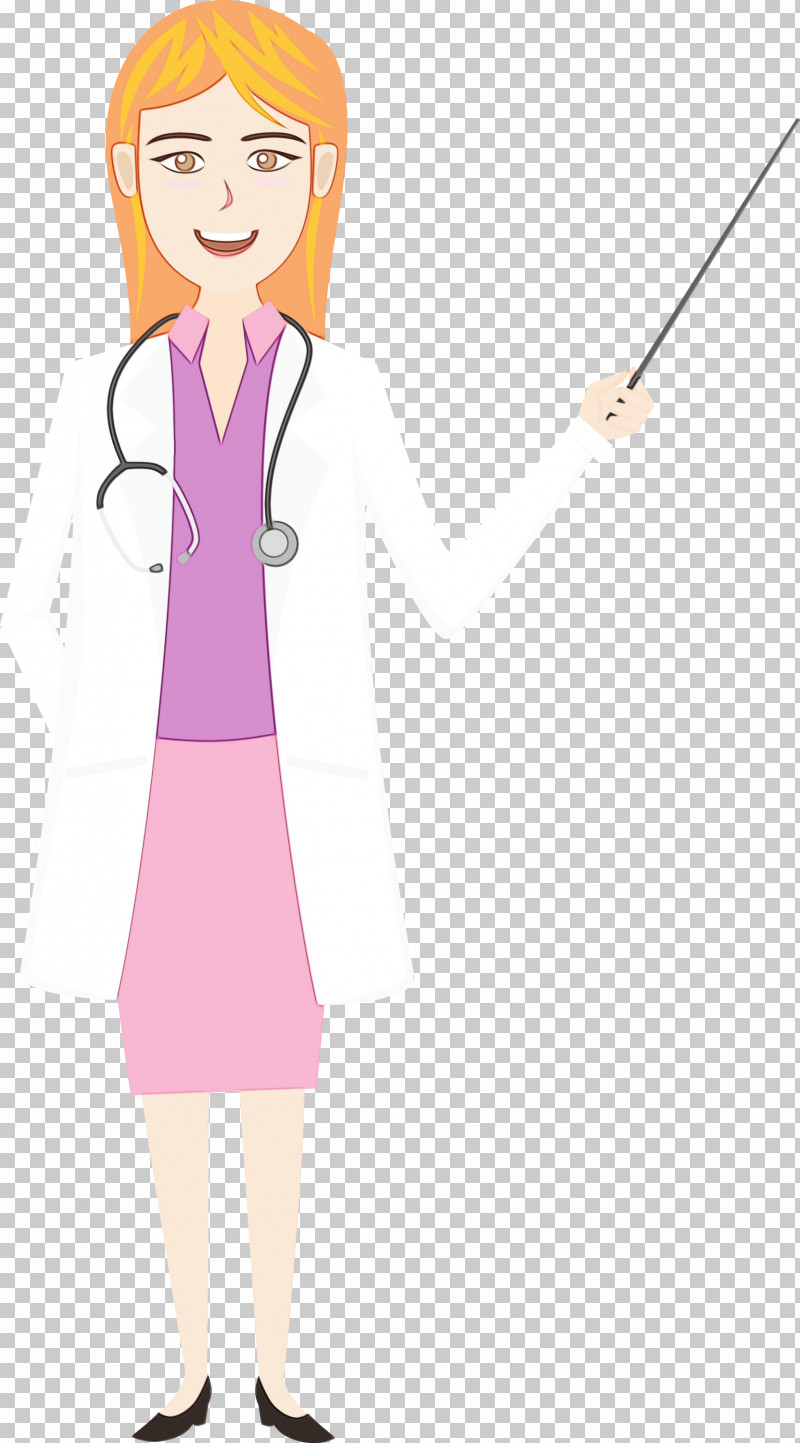 Dress Clothing Human Pink M Uniform PNG, Clipart, Character, Clothing, Doctor Cartoon, Dress, Human Free PNG Download