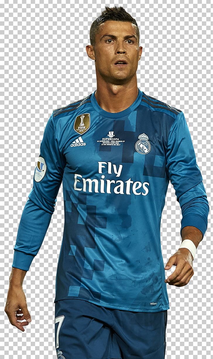 Cristiano Ronaldo Real Madrid C.F. La Liga FIFA 18 Manchester United F.C. PNG, Clipart, Ballon Dor, Blue, Clothing, Cristiano Ronaldo, Electric Blue Free PNG Download