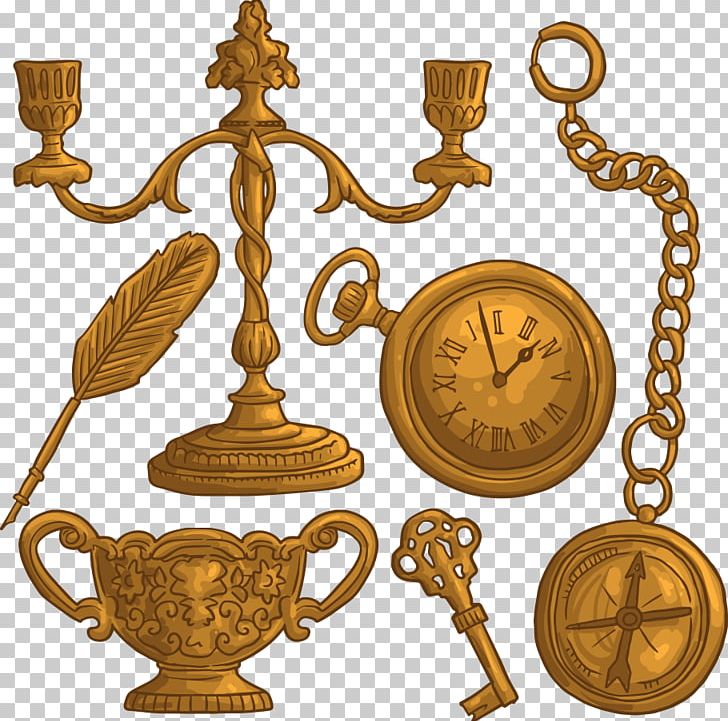 Gold Object Clock PNG, Clipart, Brass, Candle, Candle Holders, Candles, Candle Vector Free PNG Download