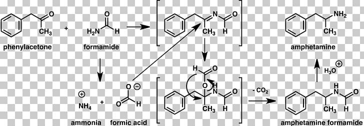 Leuckart Reaction Chemical Reaction Amphetamine Chemistry Phenylacetone PNG, Clipart, Angle, Auto Part, Black And White, Carbon Dioxide, Chemical Reaction Free PNG Download