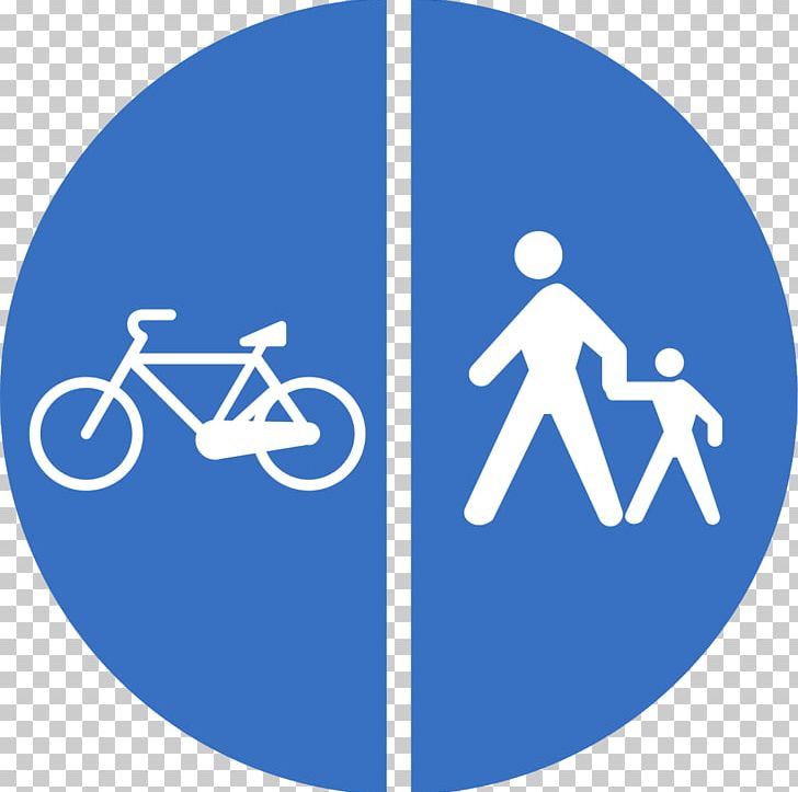 Traffic Sign Mandatory Sign Pedestrian Cycling PNG, Clipart, Angle, Area, Bicycle, Blue, Brand Free PNG Download