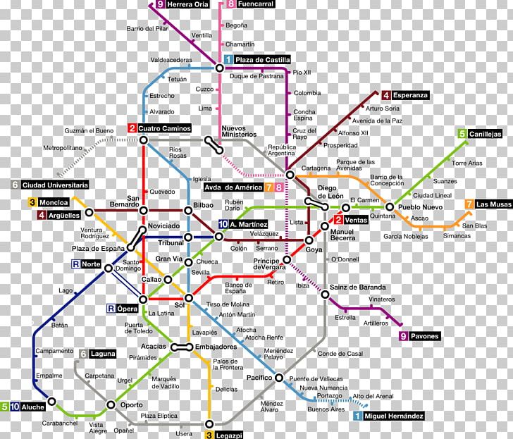 Rapid Transit Madrid Metro Manoteras Alfonso XIII Historia Del Metro De Madrid PNG, Clipart, Angle, Area, Diagram, Historia, Intersection Free PNG Download